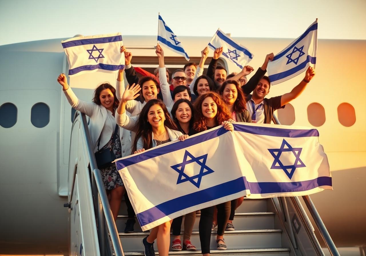 New olim arriving in Israel